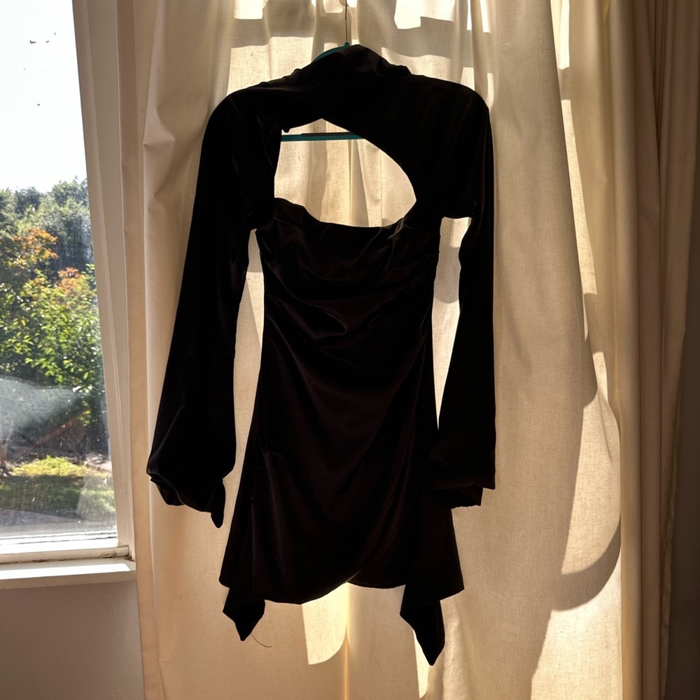 women’s small, black formal mini dress